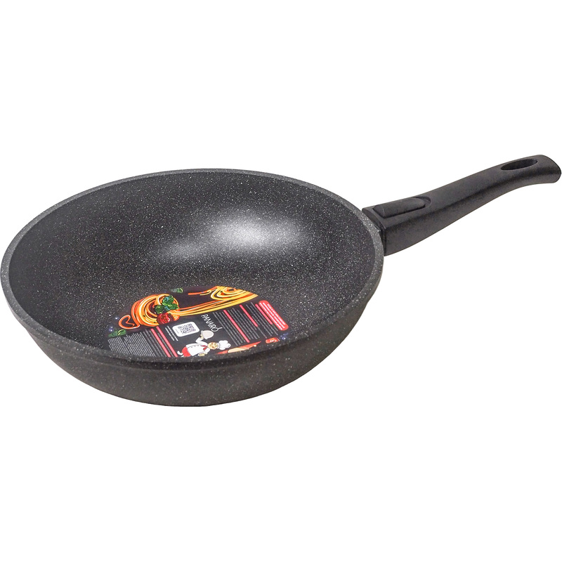 Изображение товара Сковорода-вок Panairo Befordo 28 см с антипригарным покрытием и съемной ручкой