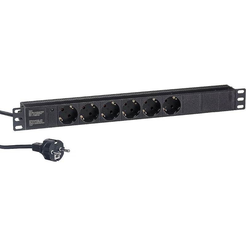 Изображение товара Блок розеток ExeGate ServerPro PDU-19H603 Al-6S-EU2.5CU (EX280828RUS)