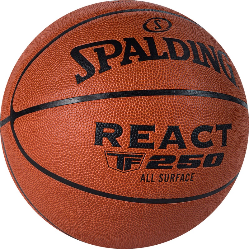 Изображение товара Мяч баскетбольный Spalding TF-250 React №7 коричневый сертифицирован FIBA