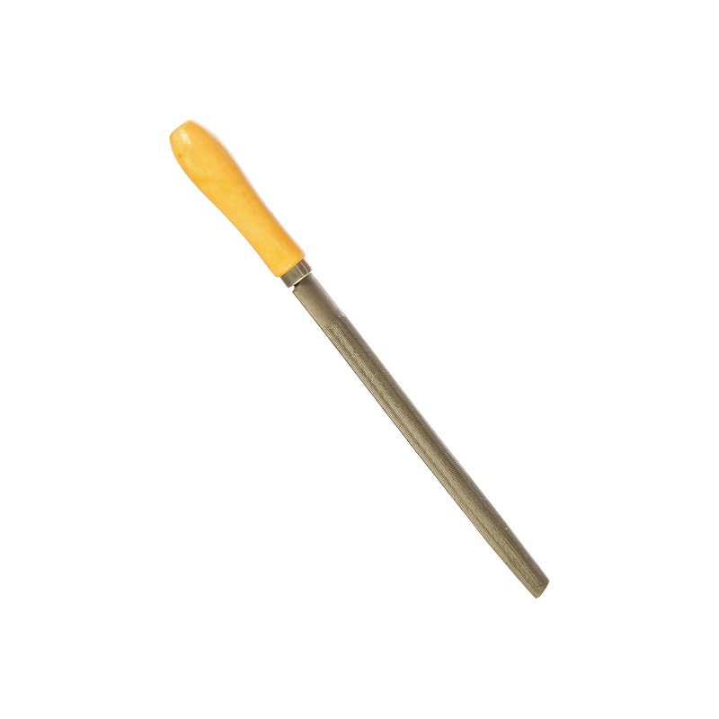 Изображение товара Напильник Вихрь 200 мм полукруглый слесарный инструмент с деревянной рукояткой