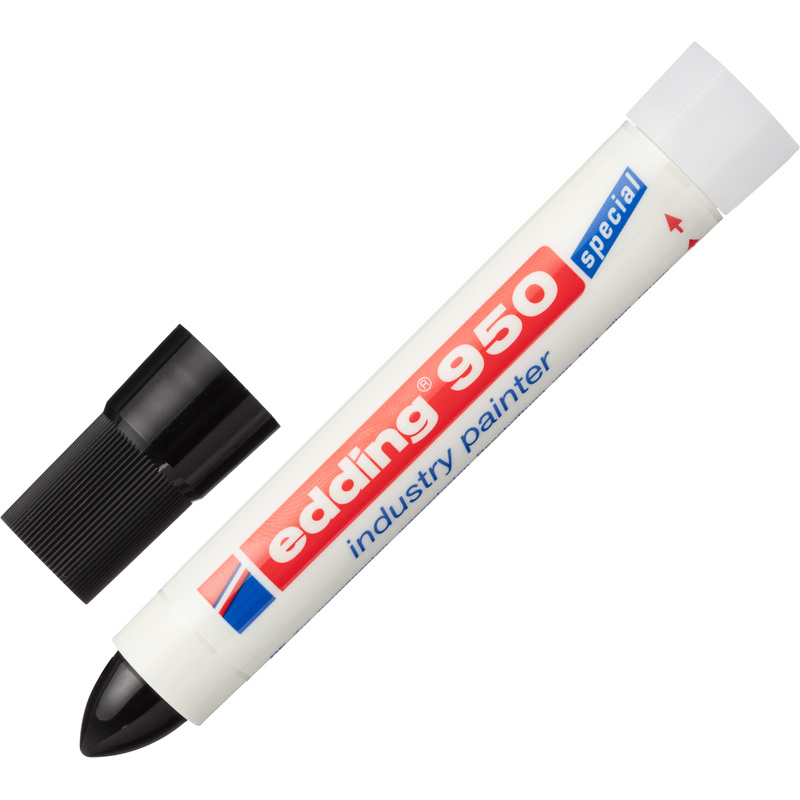 Изображение товара Промышленный перманентный маркер Edding E-950/1 черный 3-10 мм
