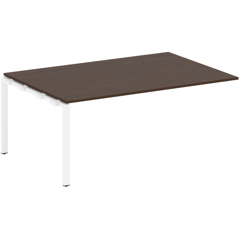 Изображение товара Элемент для стола переговоров Metal System Style БП.ППРГ-5 венге цаво белый 1800x1235x750 мм