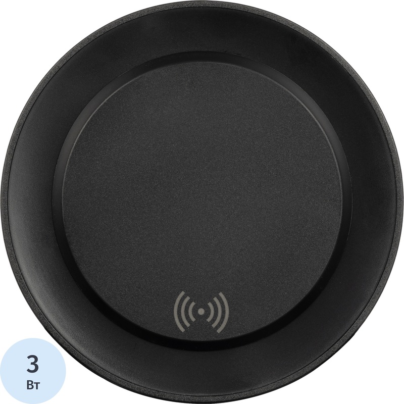 Изображение товара Портативная колонка U-Tone черная с функцией беспроводной зарядки и длительным временем работы