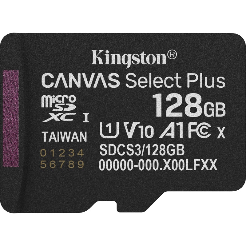 Изображение товара Карта памяти 128 ГБ Kingston Canvas Select Plus micro SDXC UHS-I