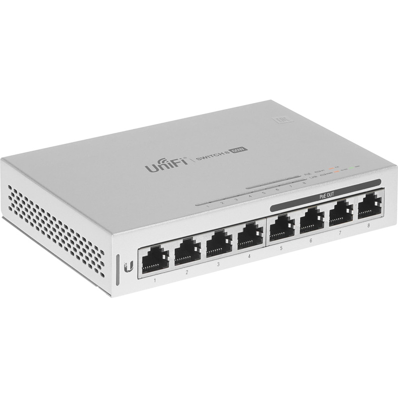 Изображение товара Коммутатор Ubiquiti UniFi Switch US-8-60W для высокопроизводительных сетей