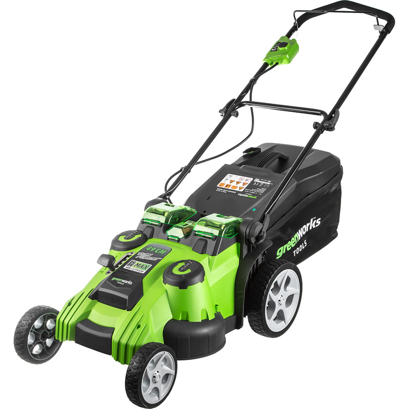 Изображение товара Аккумуляторная газонокосилка Greenworks TwinForce 40V, 49 см, без АКБ и ЗУ