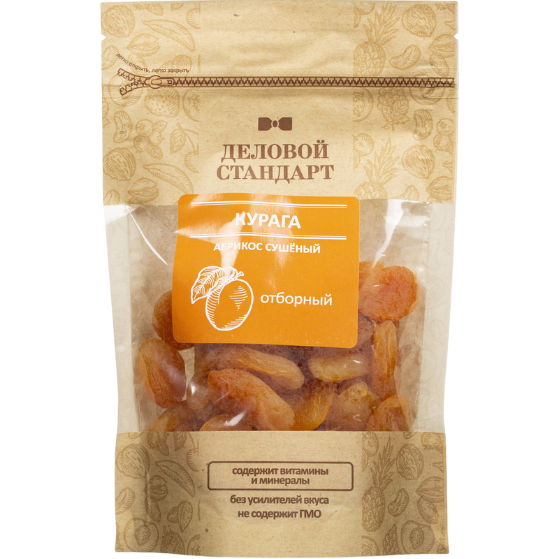 Изображение товара Курага Делой Стандарт 200 г натуральный сушеный абрикос без глазури