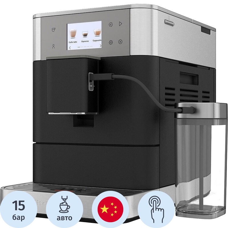 Изображение товара Кофемашина KitchenAid 5KES8557EBK с капучинатором черная