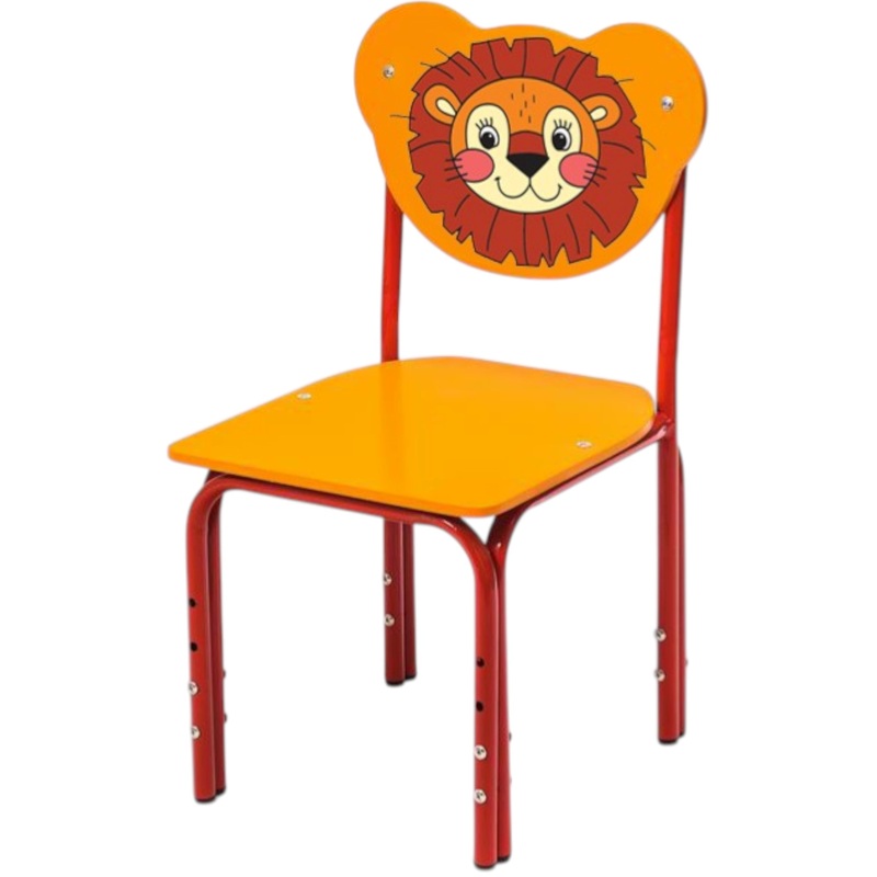 Изображение товара Детский регулируемый стул Кузя с рисунком, красный, рост 1-3 лет