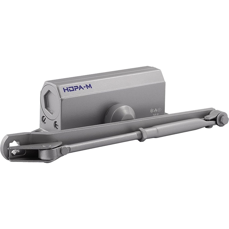 Изображение товара Доводчик дверной Нора-М №3S до 80 кг серый (13721)