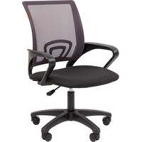Кресло офисное Chairman 696LT серое/черное (сетка/ткань, пластик)