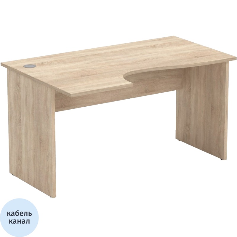 Изображение товара Эргономичный левый стол Комус Мебель Easy One 870.871 с регулируемыми опорами
