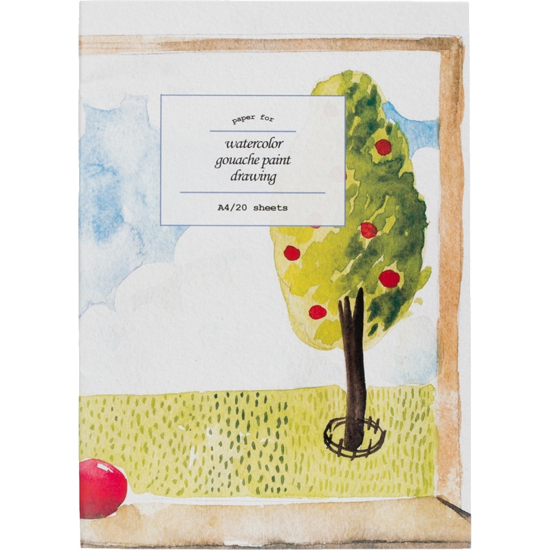 Изображение товара Папка для акварели Комус Класс №1 Мелкое зерно А4 20 листов