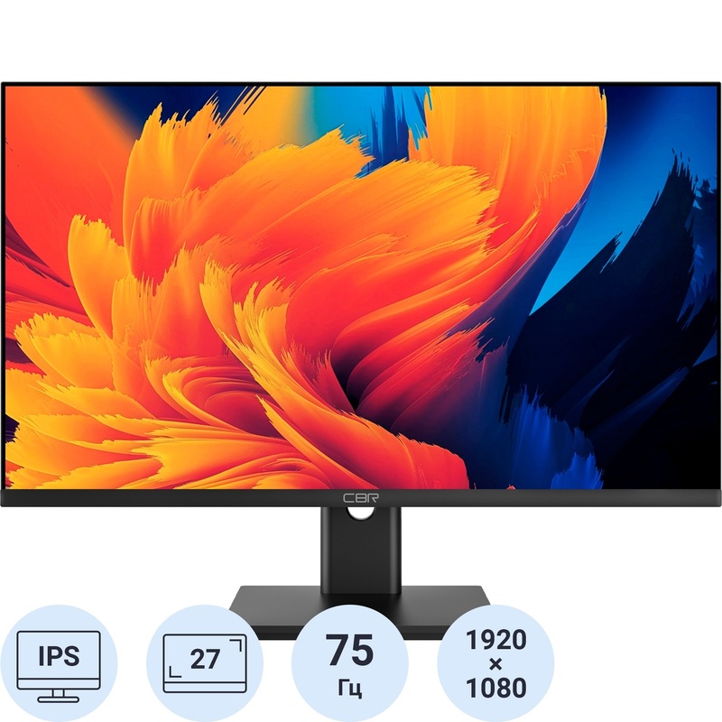 Изображение товара Монитор 27 CBR MF-2706 с IPS матрицей и разрешением Full HD