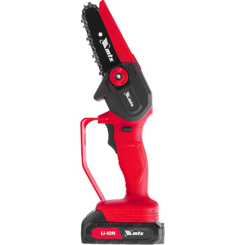 Изображение товара Аккумуляторная цепная мини-пила MTX MCS-100 100 мм, 2 АКБ и ЗУ, легкая и безопасная