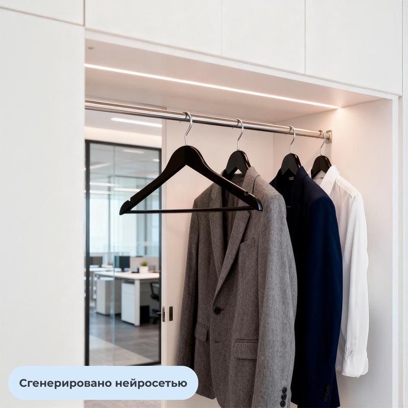 Изображение товара Вешалка-плечики Комус Мебель F6612NM-B3 деревянная с выемками и перекладиной чёрная (размер 48-50, 3 штуки в упаковке)