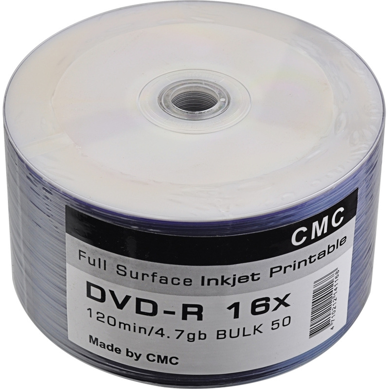 Изображение товара Диск DVD-R CMC 4.7 ГБ 16x 50 штук bulk