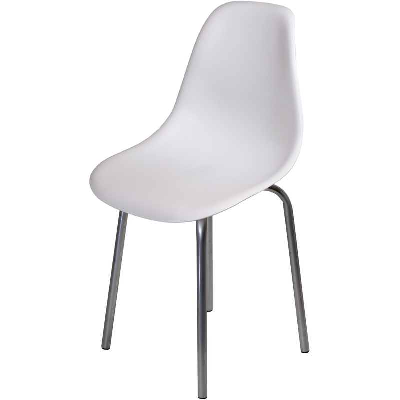 Изображение товара Обеденный пластиковый стул Спринт белый 850 мм 4 шт в упаковке