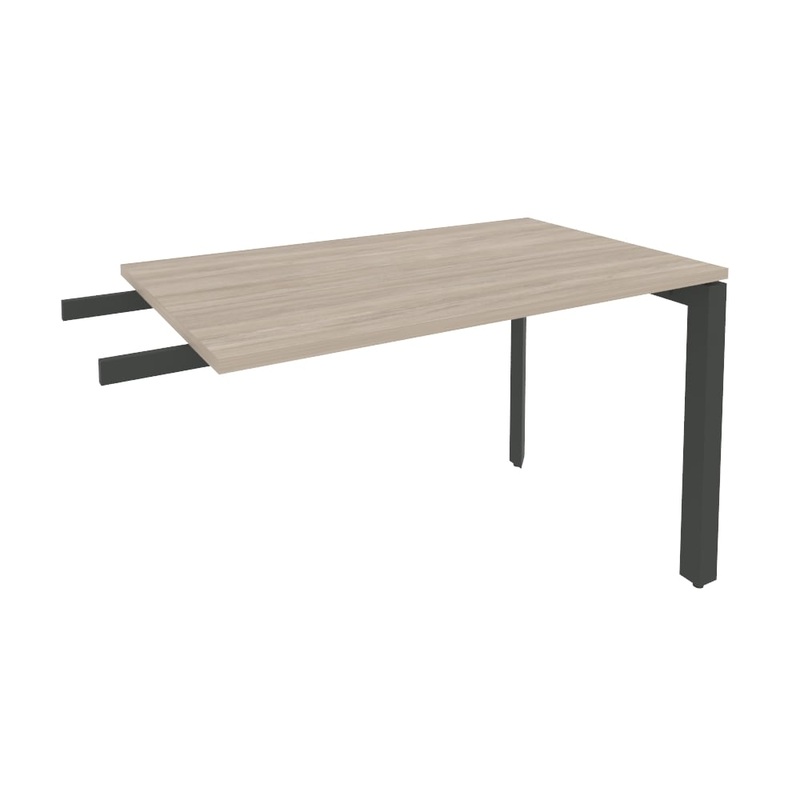 Изображение товара Брифинг-приставка к столам Onix-П O.MP-BR-11 (дуб аттик/антрацит, 1180х720х750 мм)