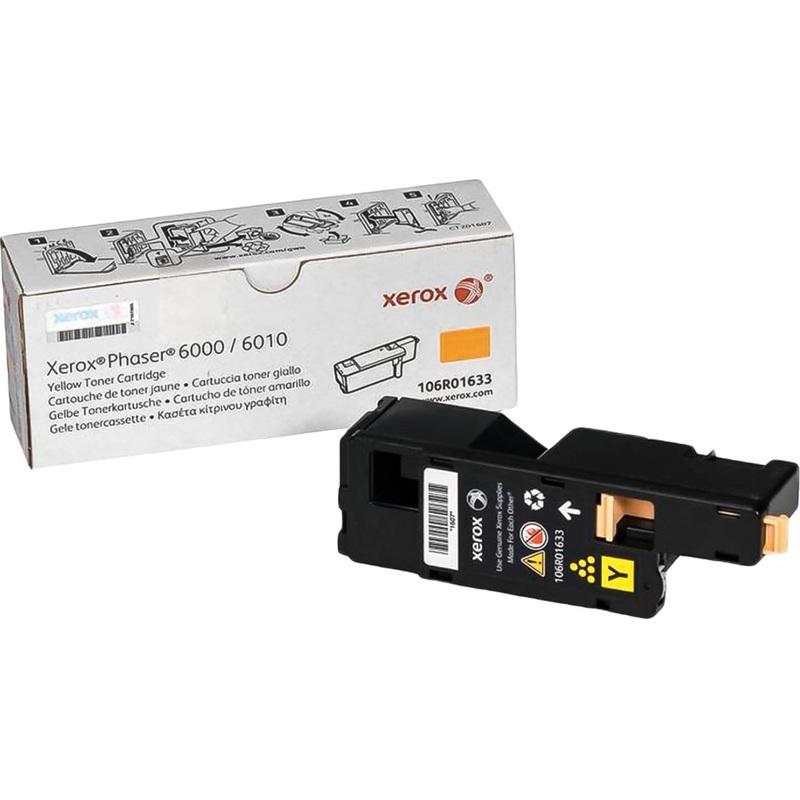 Изображение товара Лазерный картридж Xerox 106R01633 желтый оригинальный для Phaser 6000, 6015