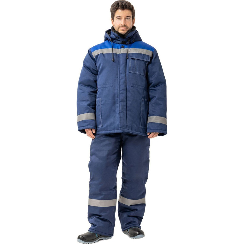 Изображение товара Зимняя рабочая мужская куртка з32-КУ из ткани грета с утеплителем синтепон