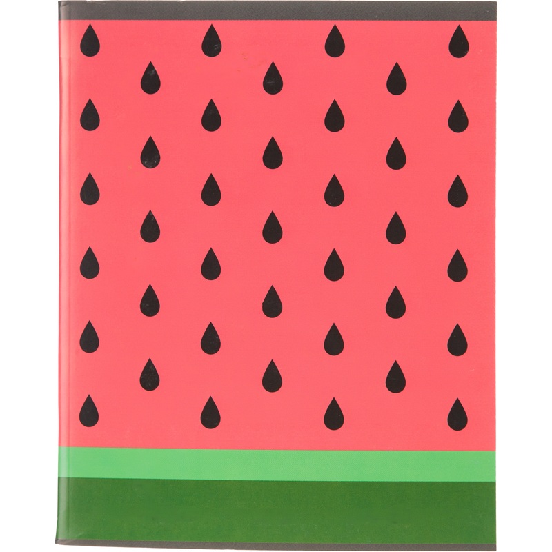 Изображение товара Школьная тетрадь общая №1 School Арбуз А5 96 листов в клетку мягкая ВД-лак