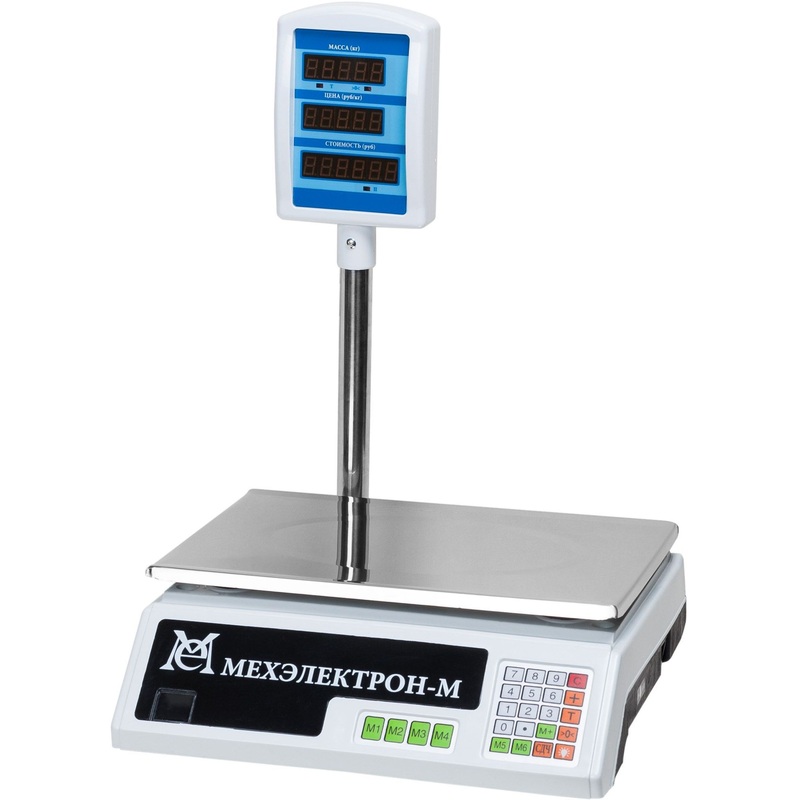 Изображение товара Настольные торговые весы Мехэлектрон-М ВР4900-15-2Д-СДБ 05 акб