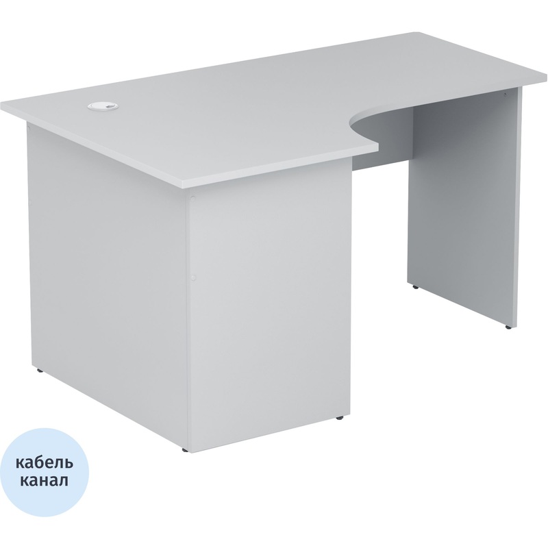 Изображение товара Угловой левый стол Easy to Lead LT 22/16 серый 1400x900x740 мм