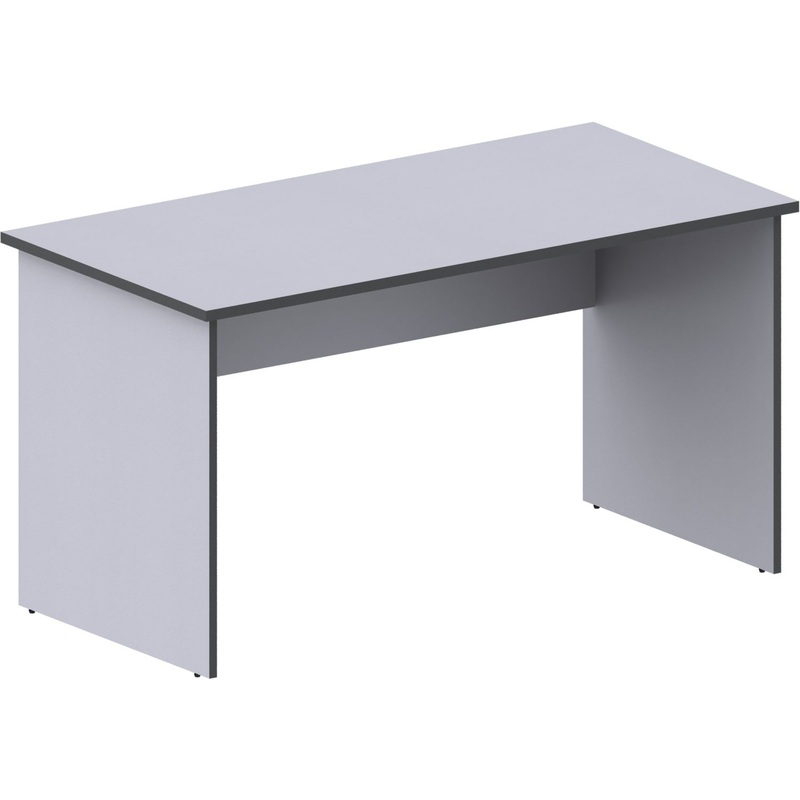Изображение товара Стол офисный прямой Агат АСС-3 серый 1400х700х750 мм