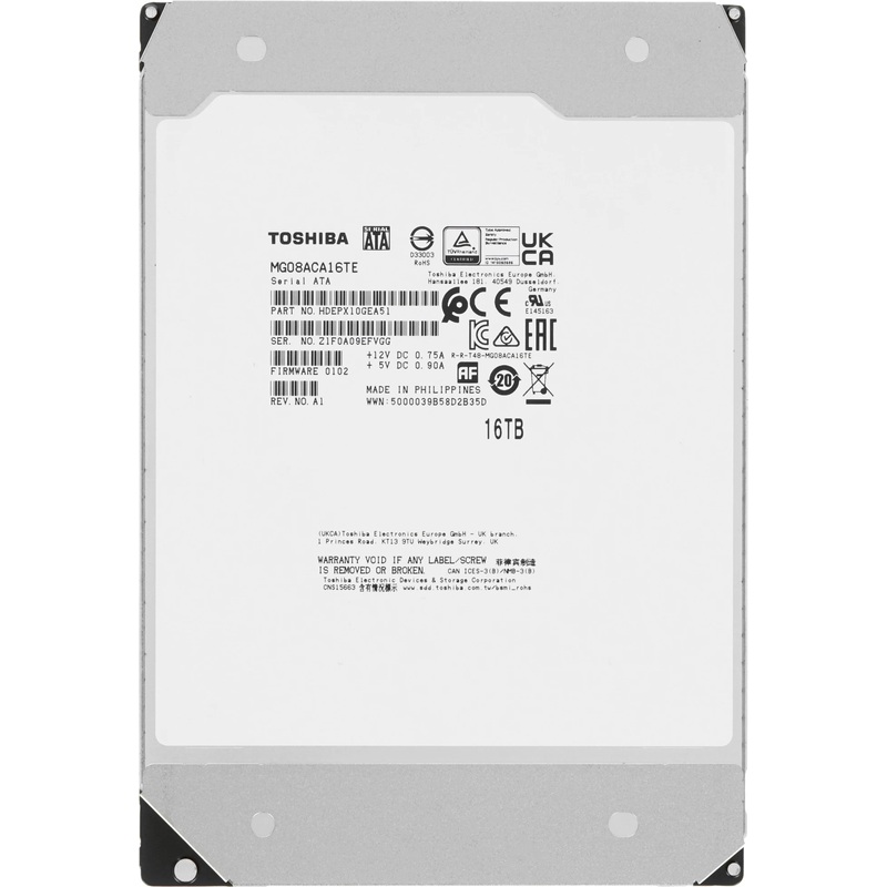 Изображение товара Жёсткий диск Toshiba MG08ACA16TE 16 ТБ для серверов
