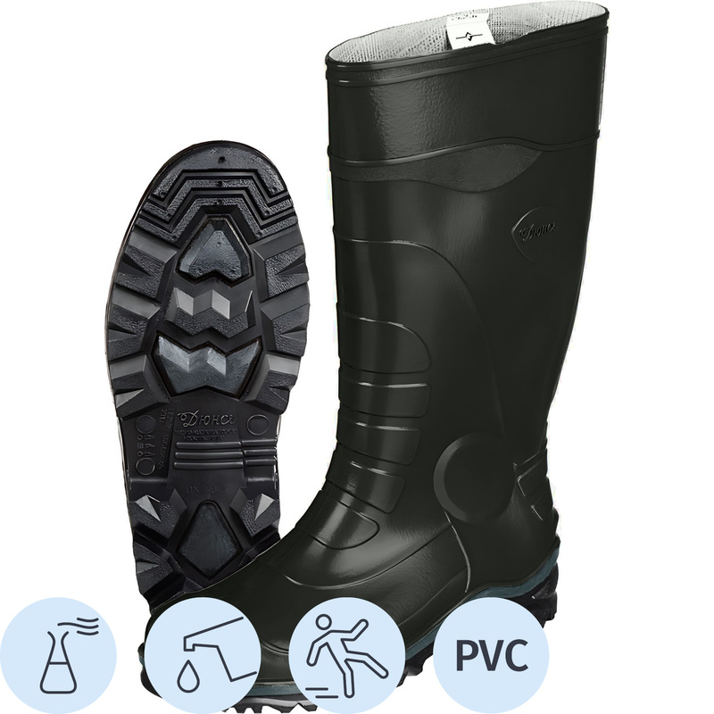 Изображение товара Мужские рабочие сапоги 172 ПВХ оливковые 47 защита от химикатов масел и механических повреждений