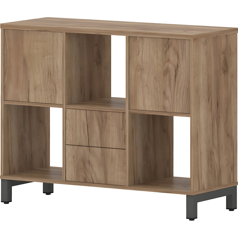 Изображение товара Стеллаж для документов Style Project SN.NS-231 дуб табак/антрацит 1121x400x881 мм Изображение товара Стеллаж для документов Style Project SN.NS-231 дуб табак/антрацит 1121x400x881 мм