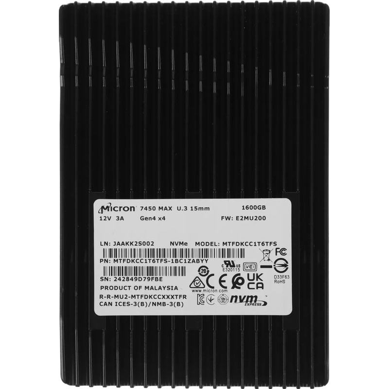 Изображение товара SSD накопитель Crucial 7450 Max 1.56 ТБ (MTFDKCC1T6TFS-1BC1ZABYY)
