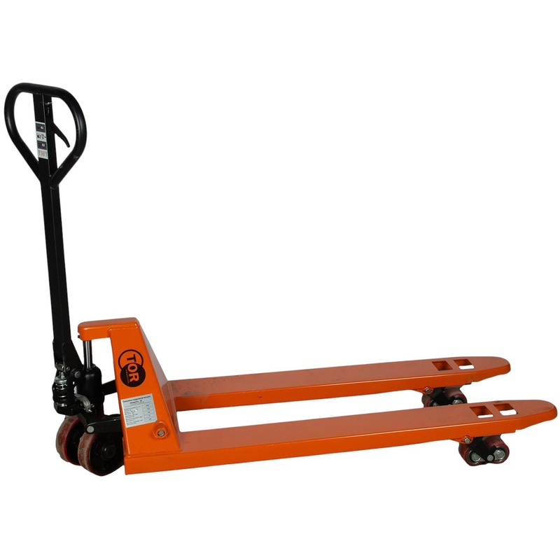Изображение товара Гидравлическая тележка TOR JC 2000 кг 1150 мм резиновые колёса Китай