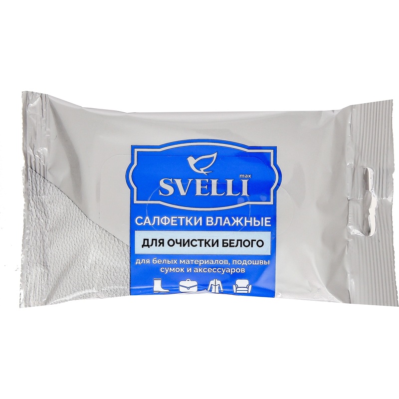 Изображение товара Влажные салфетки Svelli для ухода за белой обувью и подошвами 200 шт