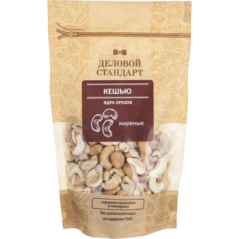 Изображение товара Кешью жареный Деловой Стандарт 200 г орехи для перекусов и кулинарии