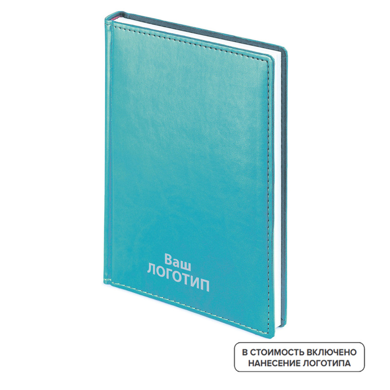 Изображение товара Недатированный ежедневник Bruno Visconti Velvet А5 искусственная кожа бирюзовый 136 листов