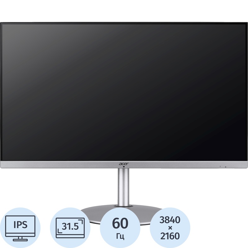 Изображение товара Монитор 31.5 Acer CB322QKsemipruzx с разрешением 4K