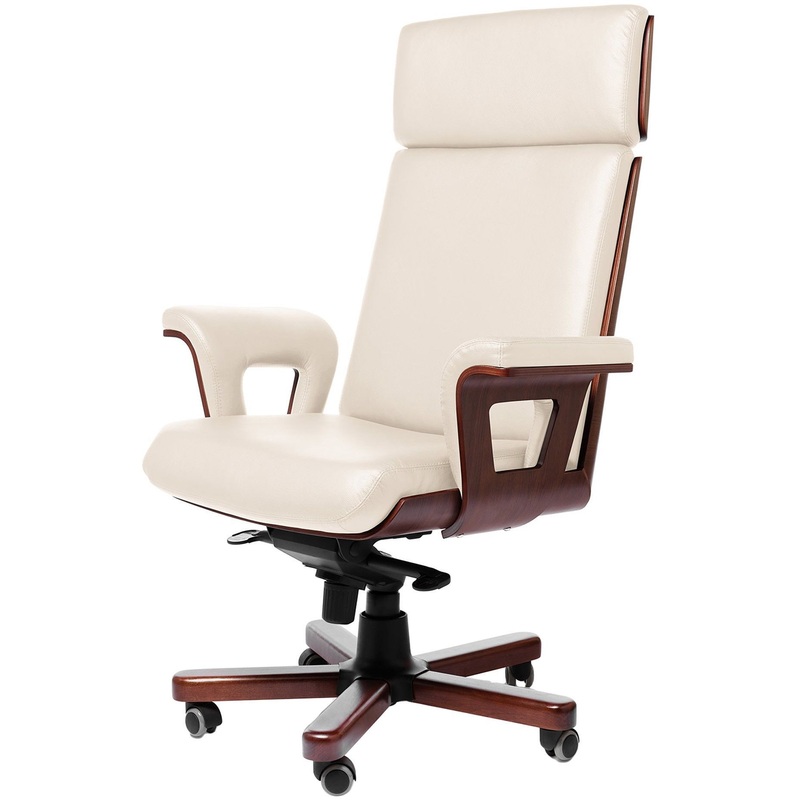 Изображение товара Кресло для руководителя Multi-Office Cadis A бежевое с натуральной кожей