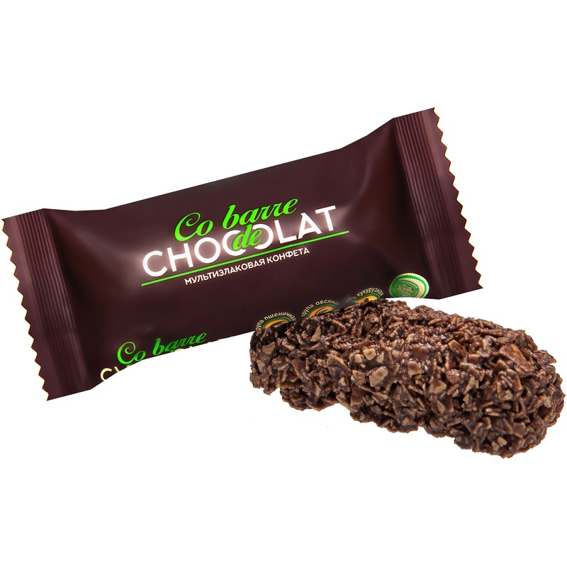 Изображение товара Конфеты Co barre de Chocolat мультизлаковые с темной кондитерской глазурью 500 г