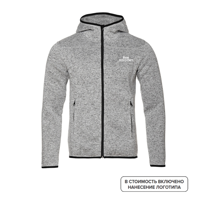 Изображение товара Толстовка флис на молнии с индивидуальной цветной печатью (размеры S-3XL, 10 штук в упаковке)