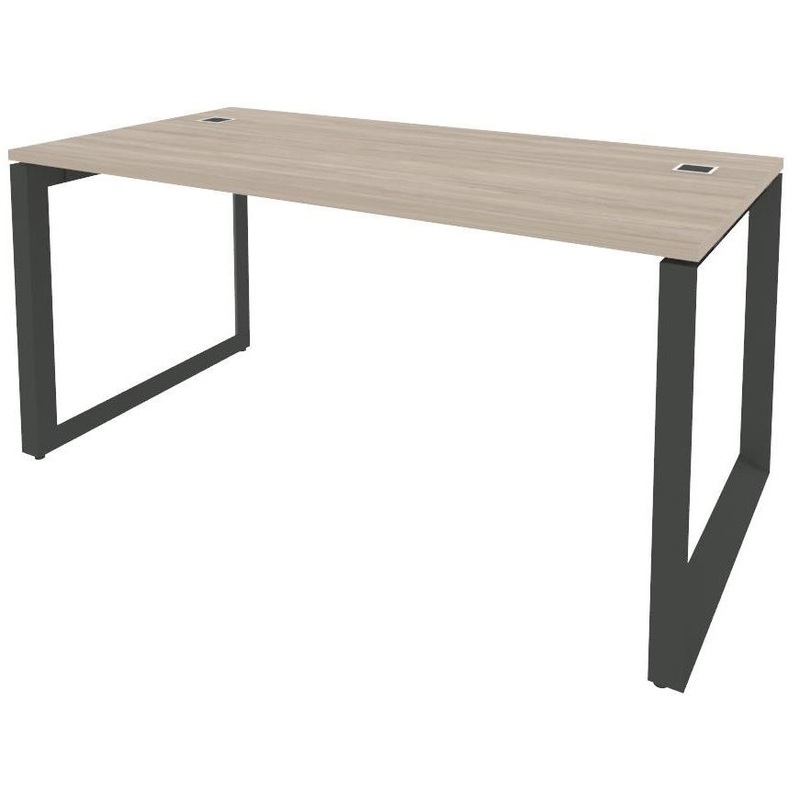 Изображение товара Стол руководителя письменный Onix Direct O.MO-SRR-4.8 дуб аттик/антрацит 1580х800х750 мм