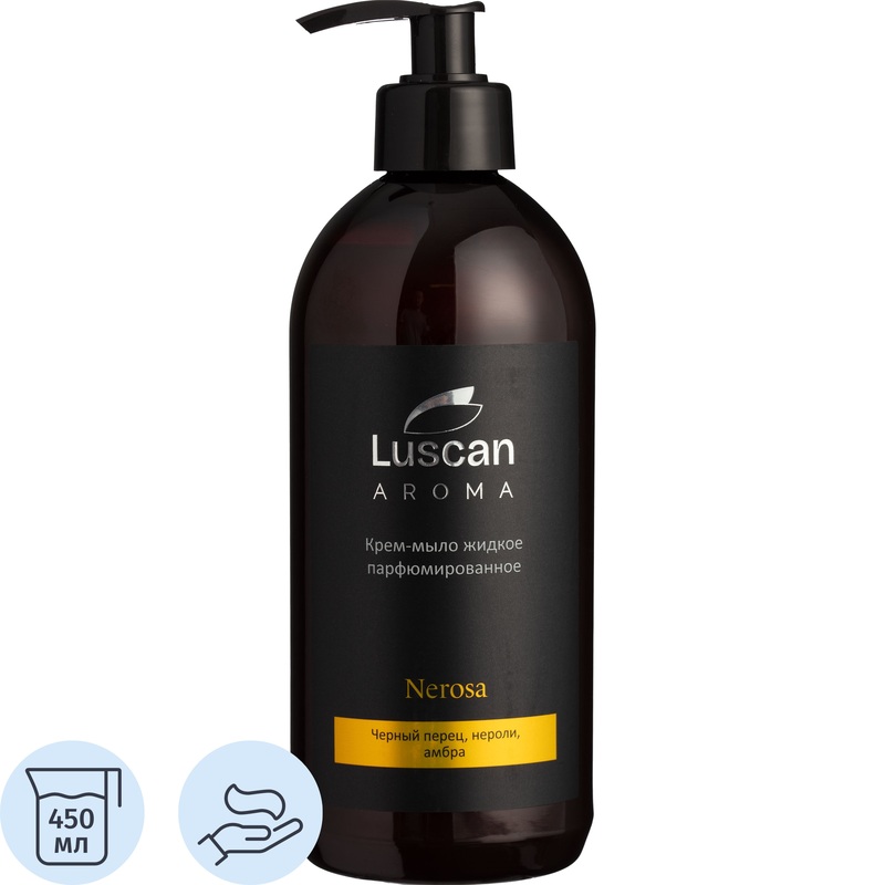 Изображение товара Крем-мыло Luscan Aroma Nerosa 450 мл с ароматом цветочные древесные ноты