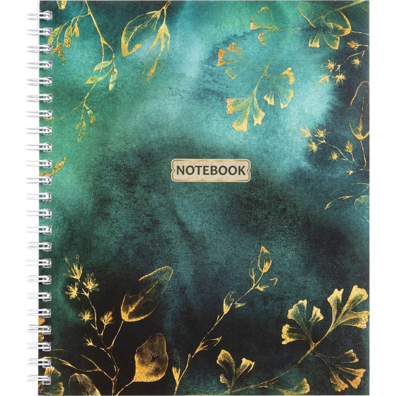 Изображение товара Бизнес-тетрадь Attache Selection Floral А5 96 листов спираль зеленая