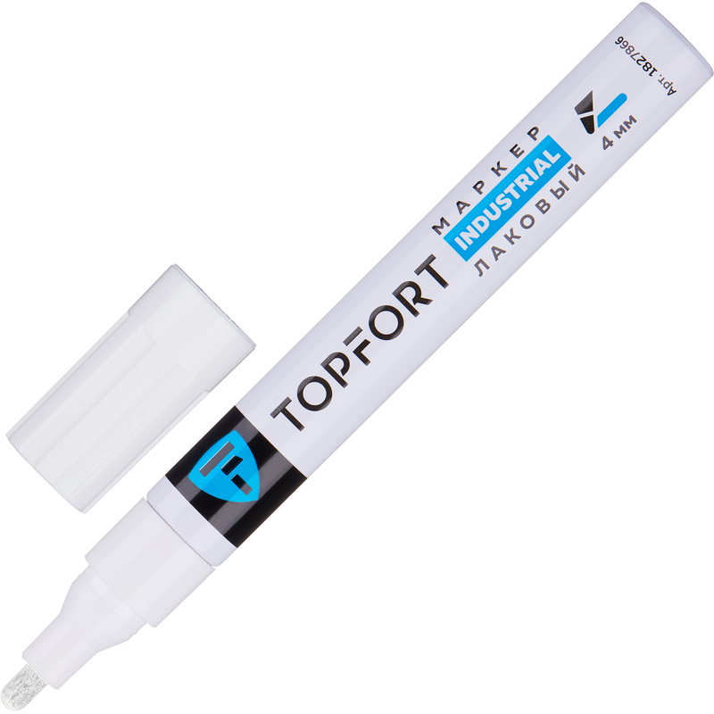 Изображение товара Маркер промышленный лаковый Topfort ZP1501 белый 4 мм