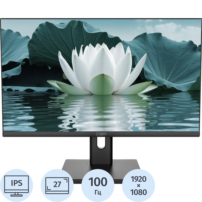 Изображение товара Монитор 27 CBR MD-2701 чёрный с IPS экраном и частотой 100 Гц