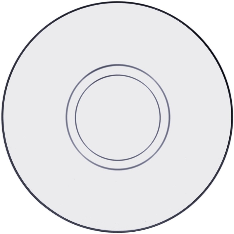 Изображение товара Блюдце Гламур 24 шт стеклянное прозрачное для чайных и кофейных чашек