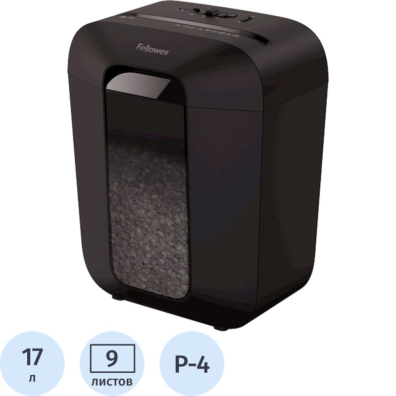 Изображение товара Шредер (уничтожитель документов) Fellowes Powershred LX50 4 уровень секретности объем корзины 17 л