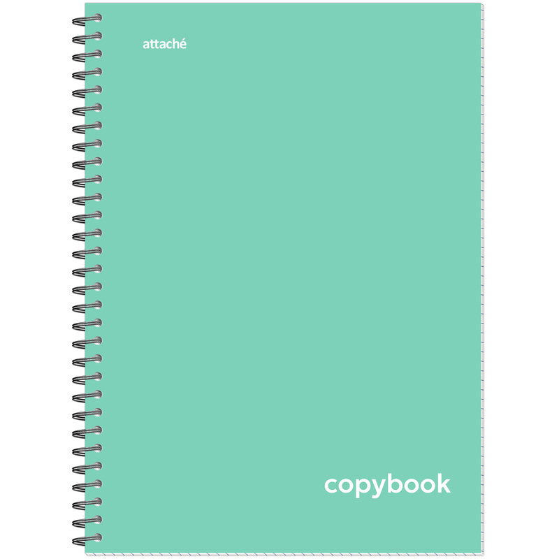 Изображение товара Бизнес-тетрадь Attache Акварель А4 96 листов бирюзовая в клетку на спирали