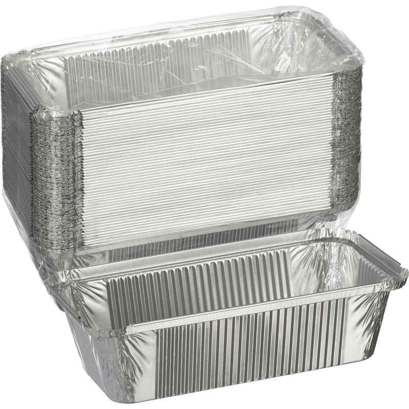 Изображение товара Алюминиевые прямоугольные формы Горница 865 мл упаковка 50 штук